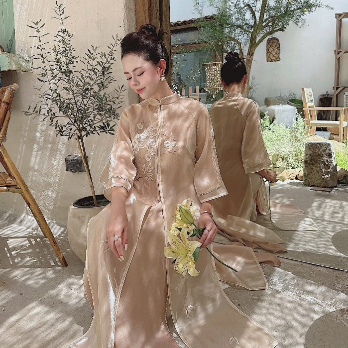 [PRE-ORDER] Mong Dao Ao Dai with slit 