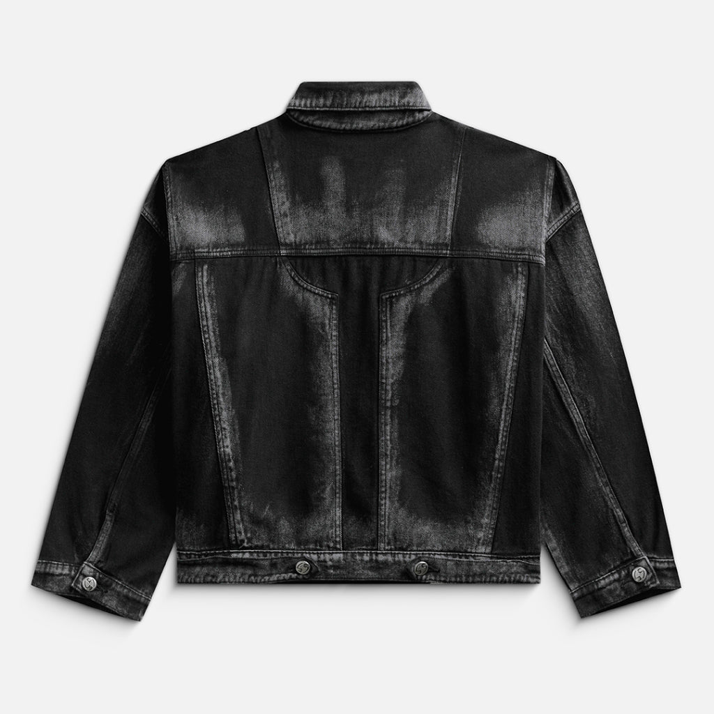 NEEDS OF WISDOM Dust Denim Jacket - Washed Black - Official Local Brand