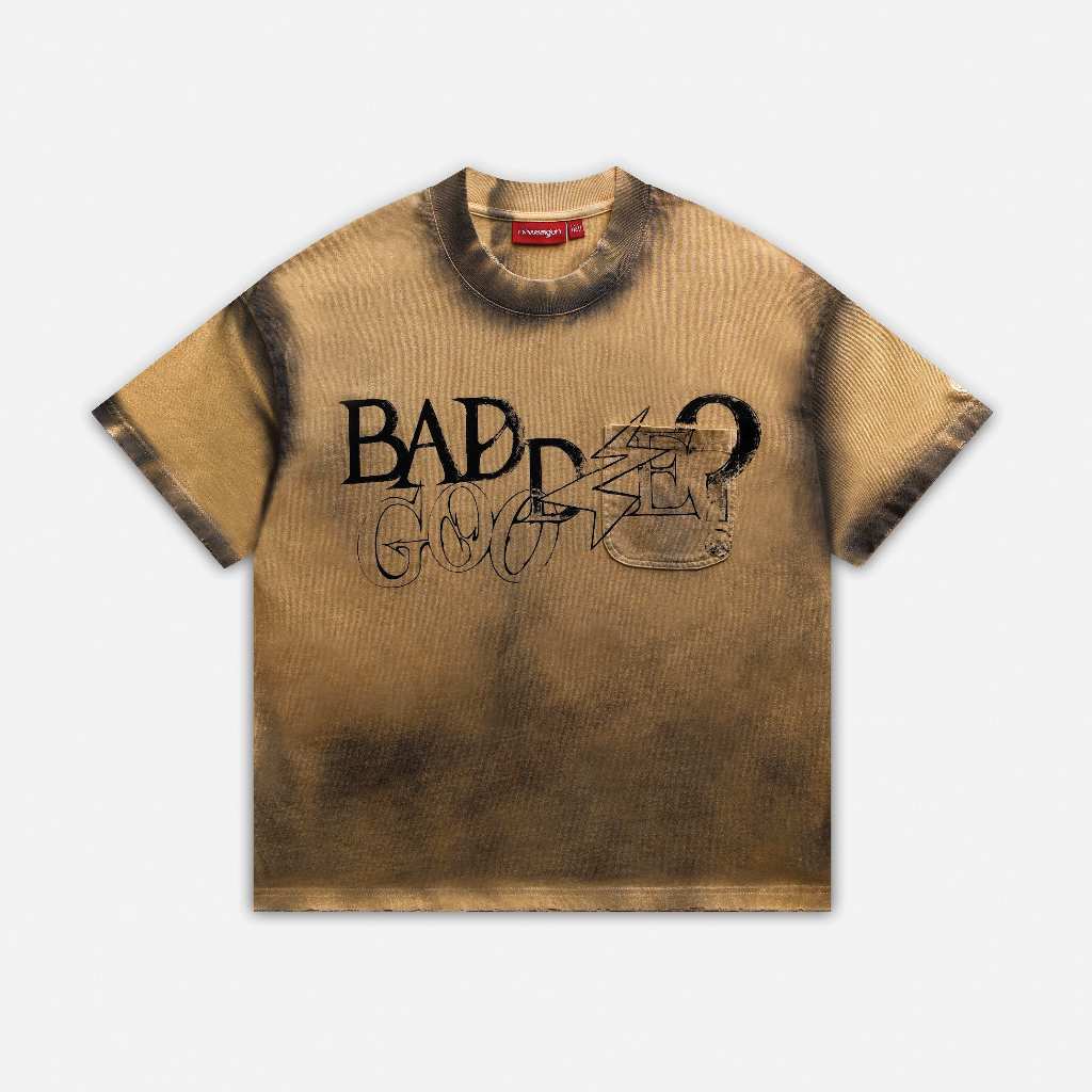 NEEDS OF WISDOM Pocket G&B Tee - Washed Brown - Genuine Local Brand