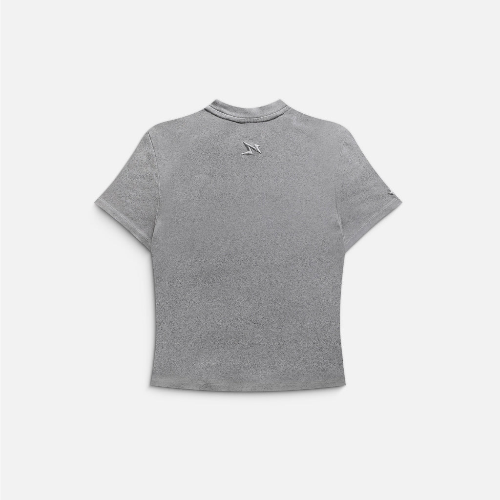 NEEDS OF WISDOM Rhinestone Goodie Baby Tee - Grey - Authentic Local Brand