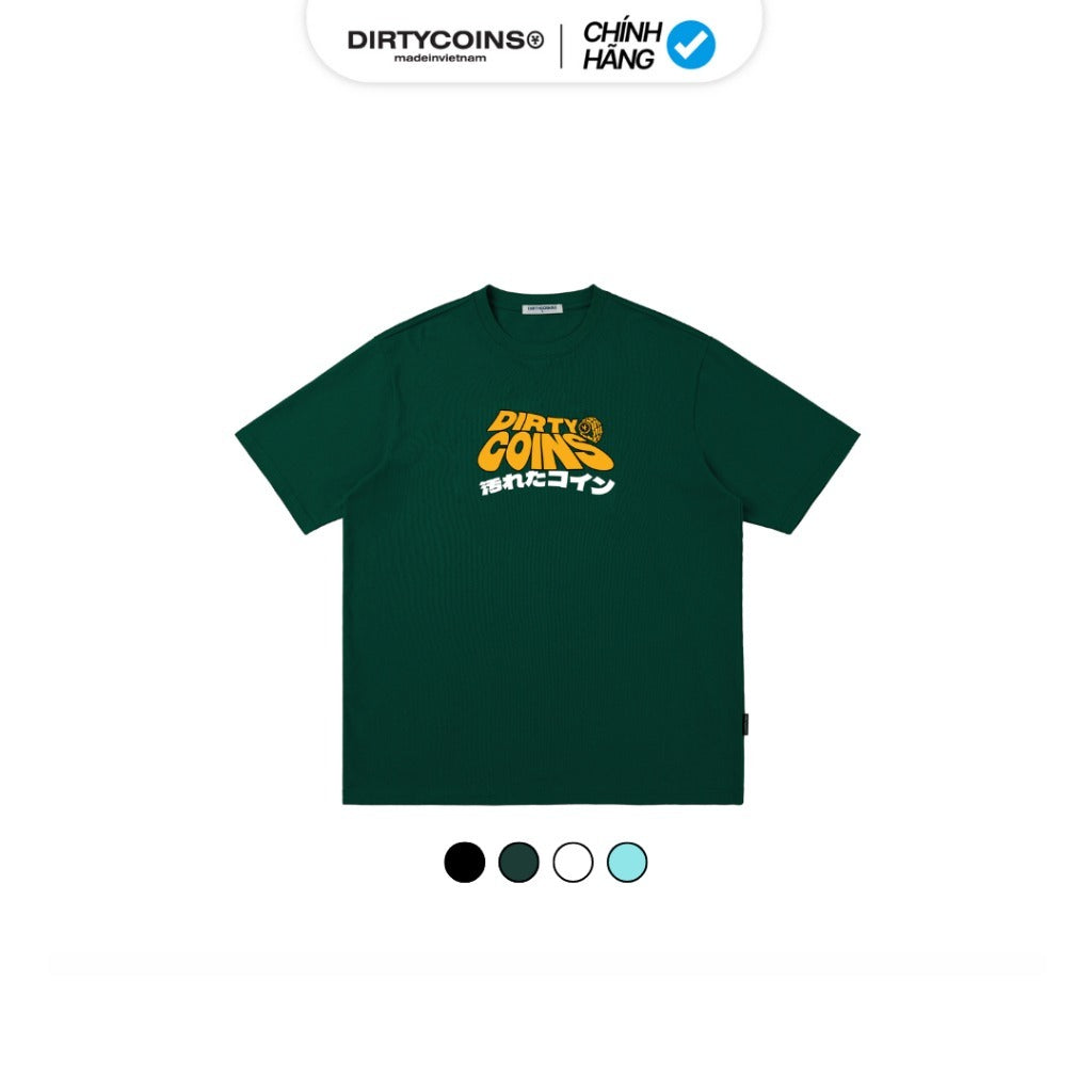 DirtyCoins Wavy Logo Regular Boxy T-Shirt