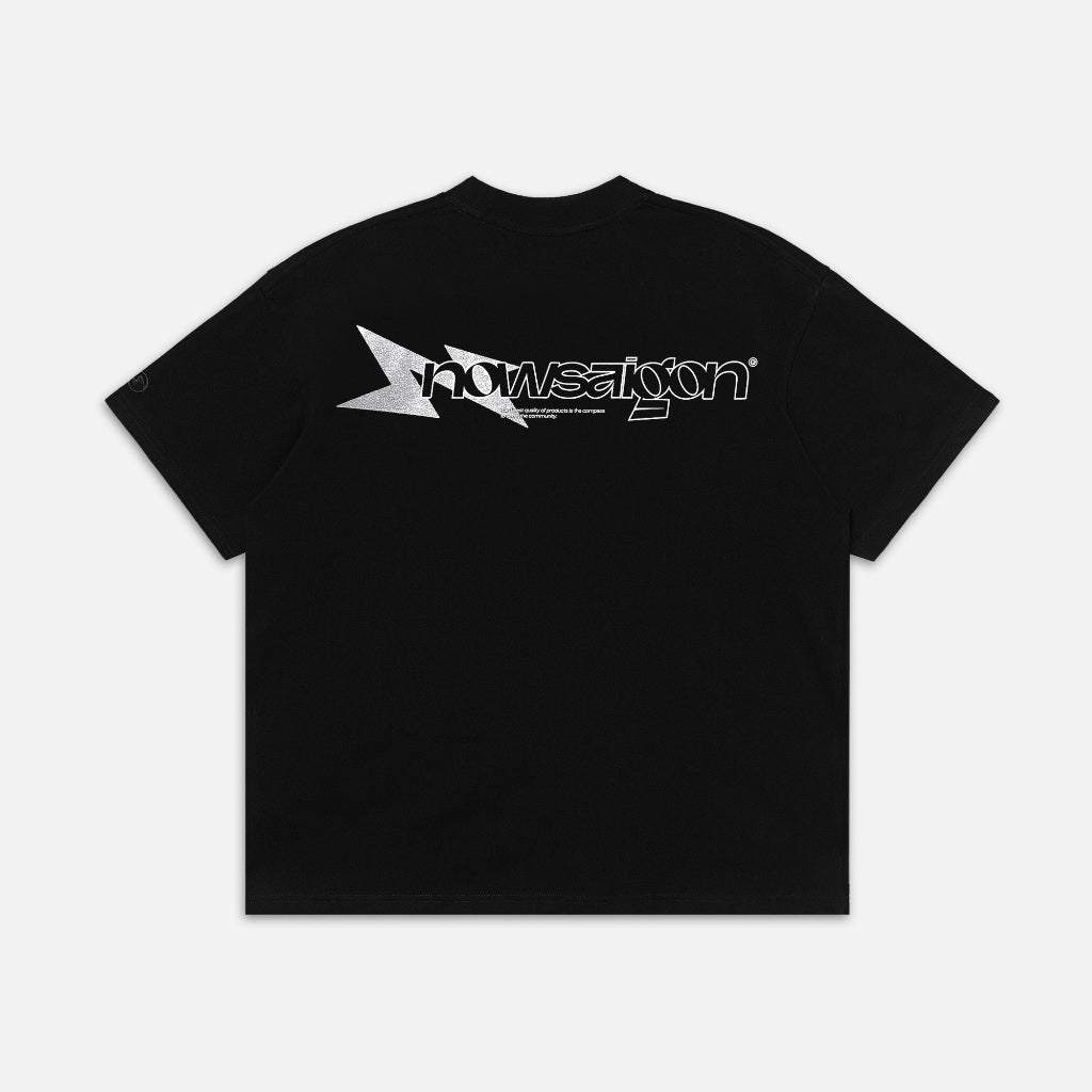 NEEDS OF WISDOM Glitter Tee - Black - Genuine Local Brand