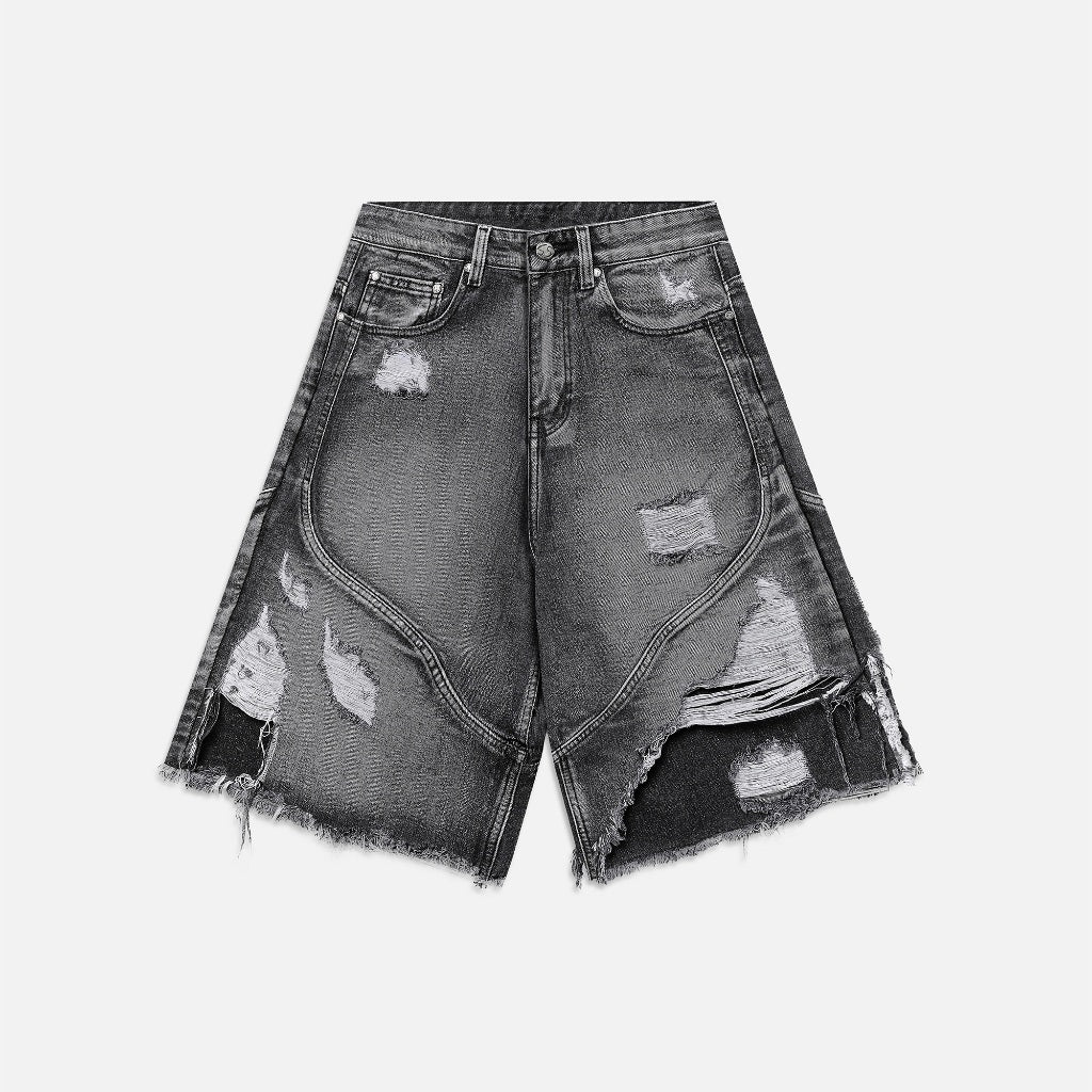 NEEDS OF WISDOM Rebel Edge Jorts - Washed Black - Authentic Local Brand