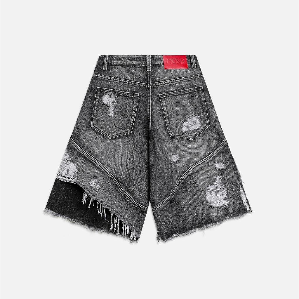 NEEDS OF WISDOM Rebel Edge Jorts - Washed Black - Authentic Local Brand