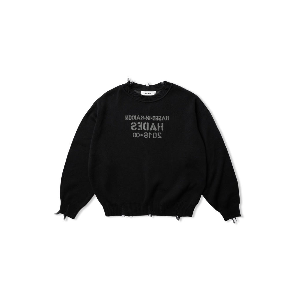 HADES Monolith Knit - BLACK - HADES Brand chính hãng Áo sweater dài tay knit màu đen