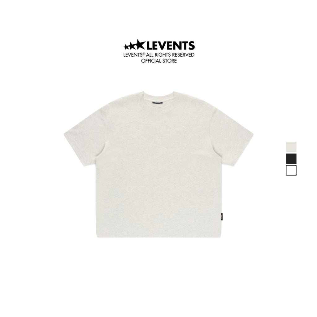 Áo Thun Trơn Levents Blank Semi-Oversized Tee 100% Cotton T-shirt Unisex