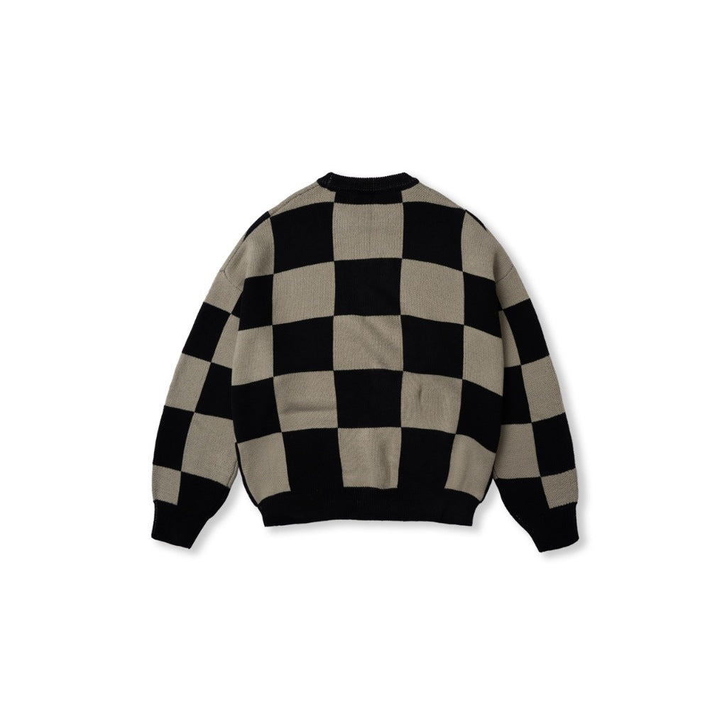 HADES Dual Tone Checker Sweater - HADES Brand chính hãng - Áo sweater dài tay unisex