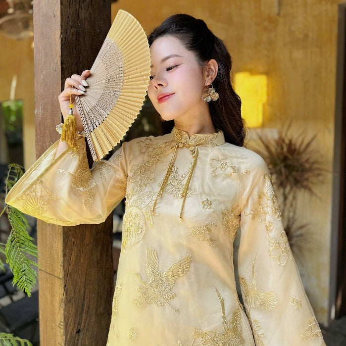 [PRE-ORDER] LINN Design Anh Nguyet 4-panel modernized Ao Dai 