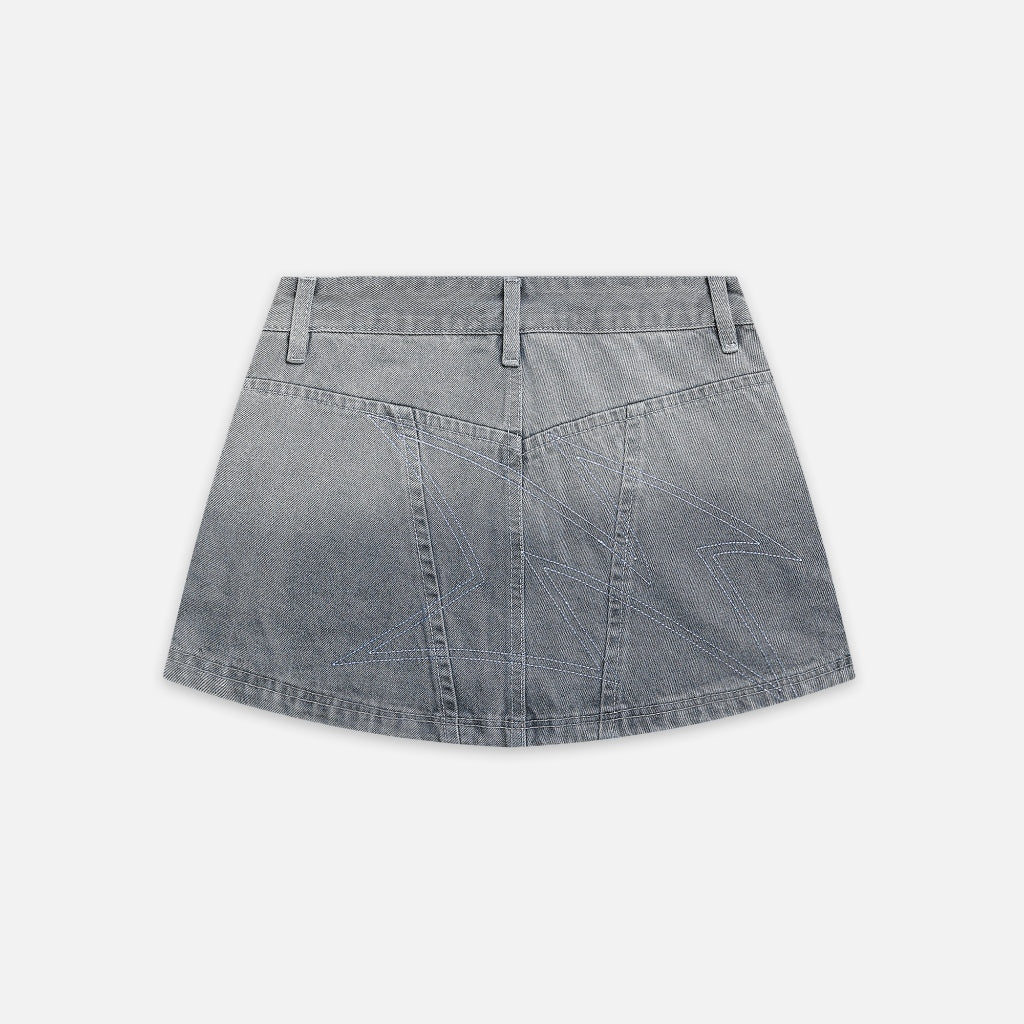 Váy NEEDS OF WISDOM Denim Cargo Mini Skirt - Washed Grey - Local Brand Chính Hãng