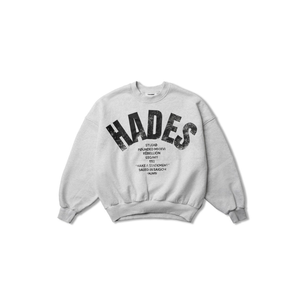 HADES OG SWEATER - GREY - HADES Brand Chính Hãng - Áo tay dài Unisex