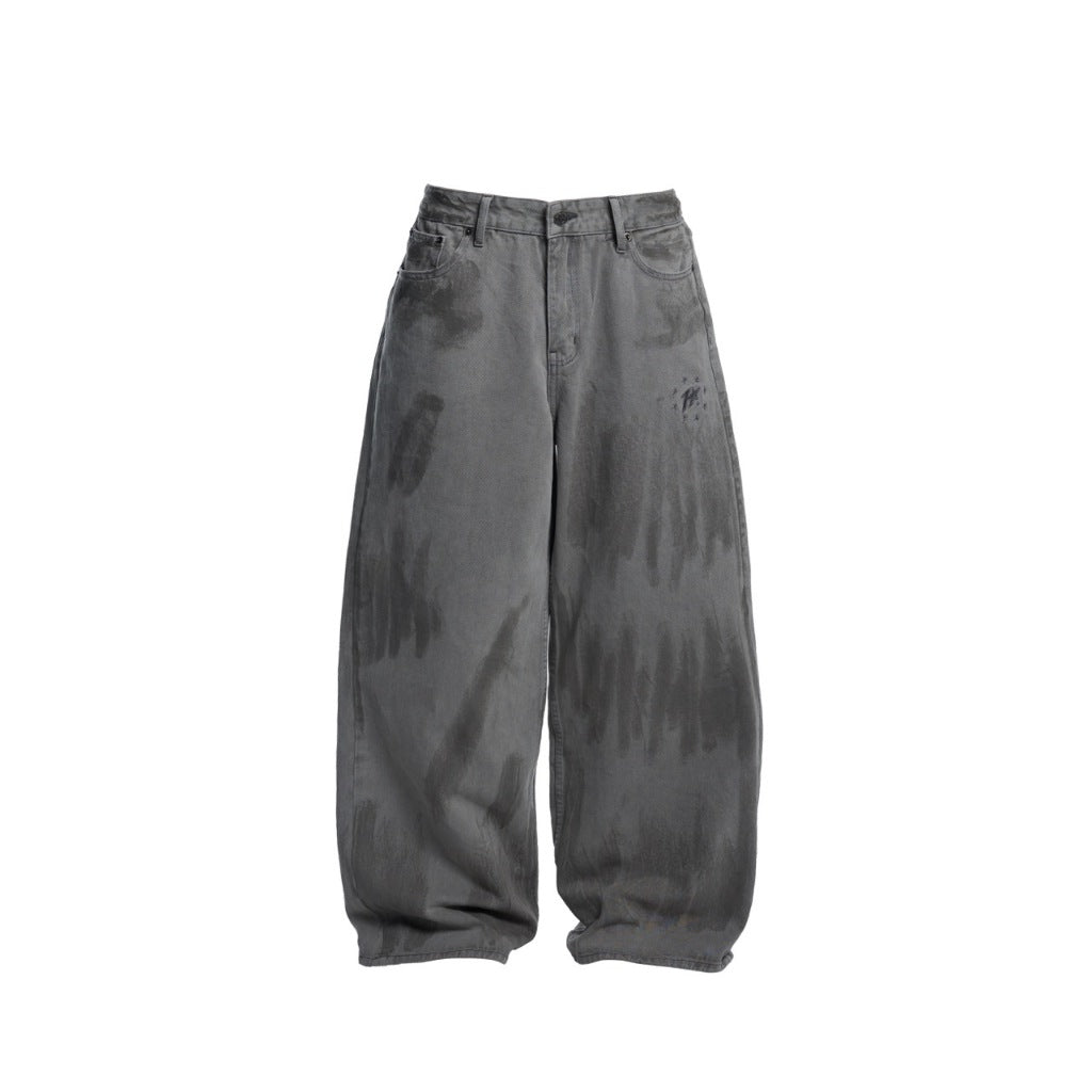 HADES Ashtorm Wash Jeans - HADES Brand Chính Hãng - Quần jeans wash xám tro