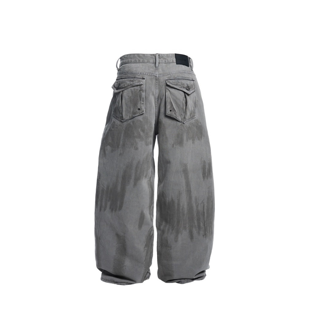 HADES Ashtorm Wash Jeans - HADES Brand Chính Hãng - Quần jeans wash xám tro