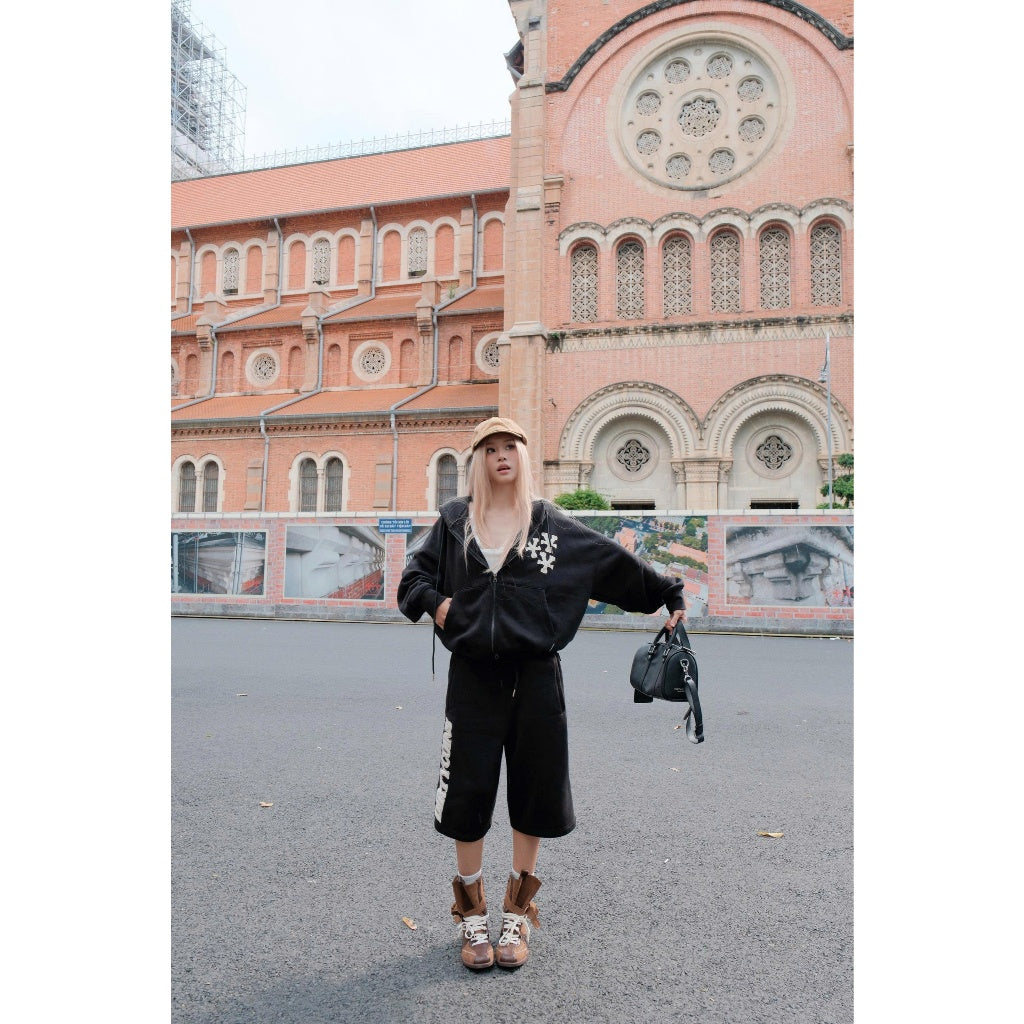 DirtyCoins Hoodie “Y” Patches Relaxed