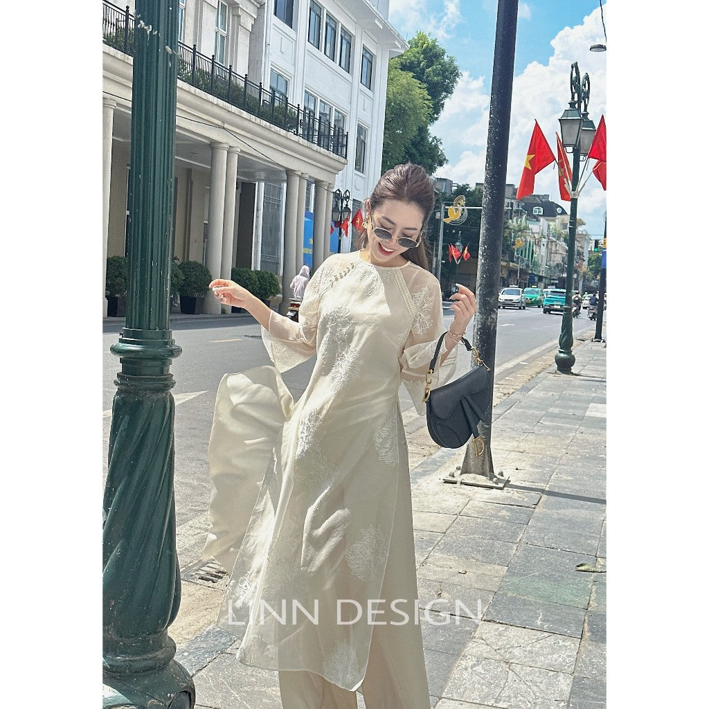 [PRE-ORDER] Thi Thu's modernized Ao Dai (with pants) 