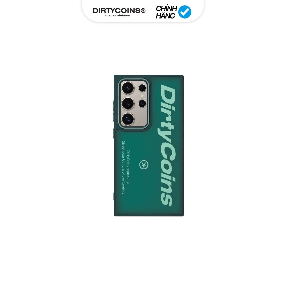 DirtyCoins Samsung Matte DirtyCoins Logo Type Green Case