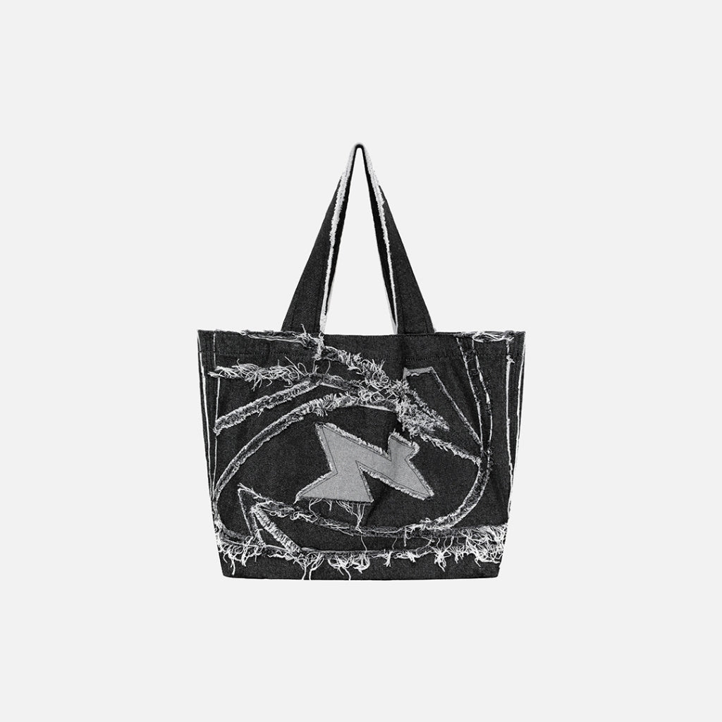 NEEDS OF WISDOM Denim Tote Bag - Genuine Local Brand