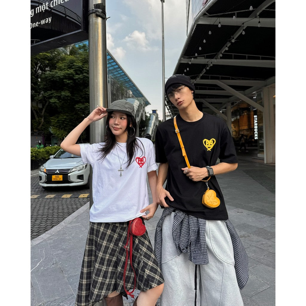 DirtyCoins Patch In Heart T-Shirt