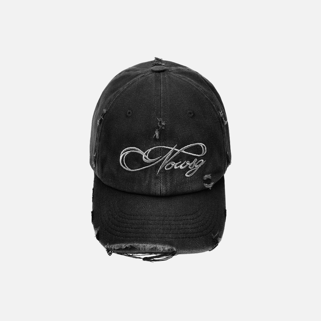 NEEDS OF WISDOM Script Washed Distressed Cap - Genuine Local Brand