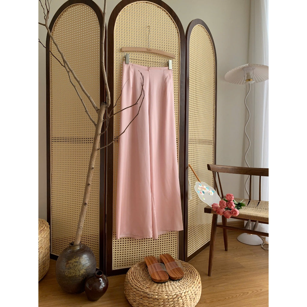 Innovative long dress with pearl silk design in 5 colors - QD001 Lana Design