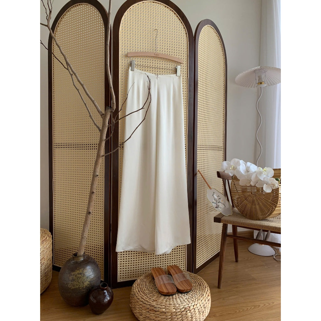 Innovative long dress with pearl silk design in 5 colors - QD001 Lana Design