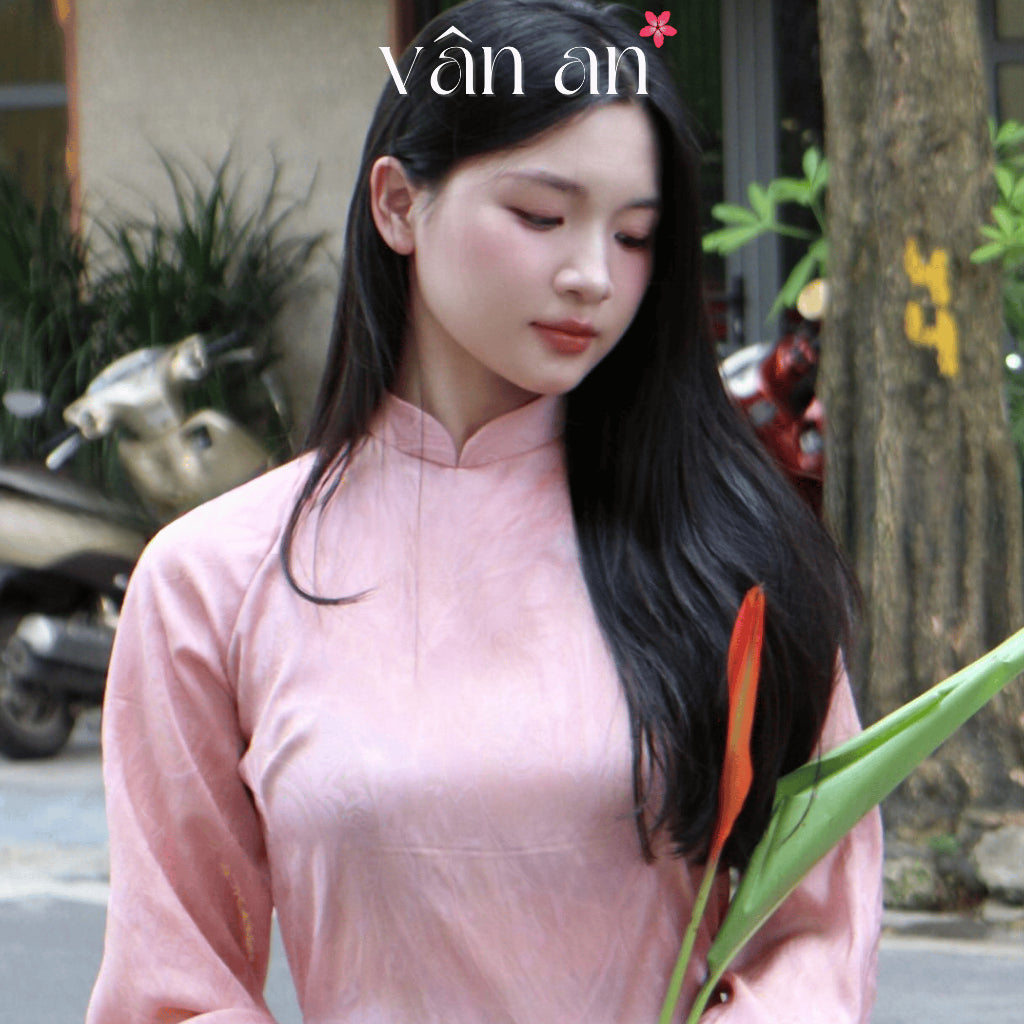 [VAN AN - TET 2026] NHA TINH Ao Dai - Traditional Form, Long Flared Sleeves, High Quality Iridescent Silk Material