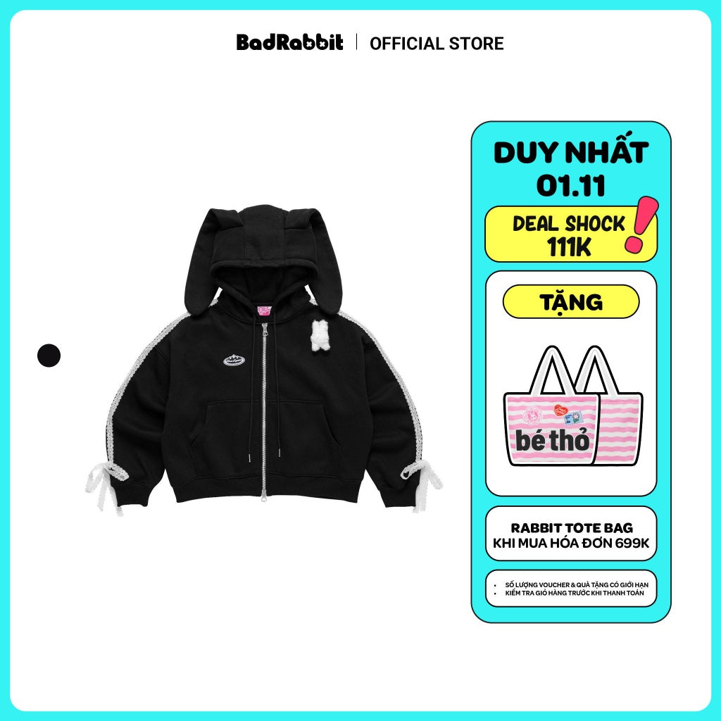 [SẢN PHẨM MỚI] Áo Khoác Hoodie Zip HSG Rabbit - Local Brand Chính Hãng