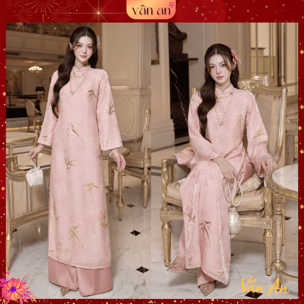 [VAN AN - TET 2026] VY AN Ao Dai - Long Style, Long Sleeves With 4-Panel Design - High Quality Silk Material - (AVAILABLE)