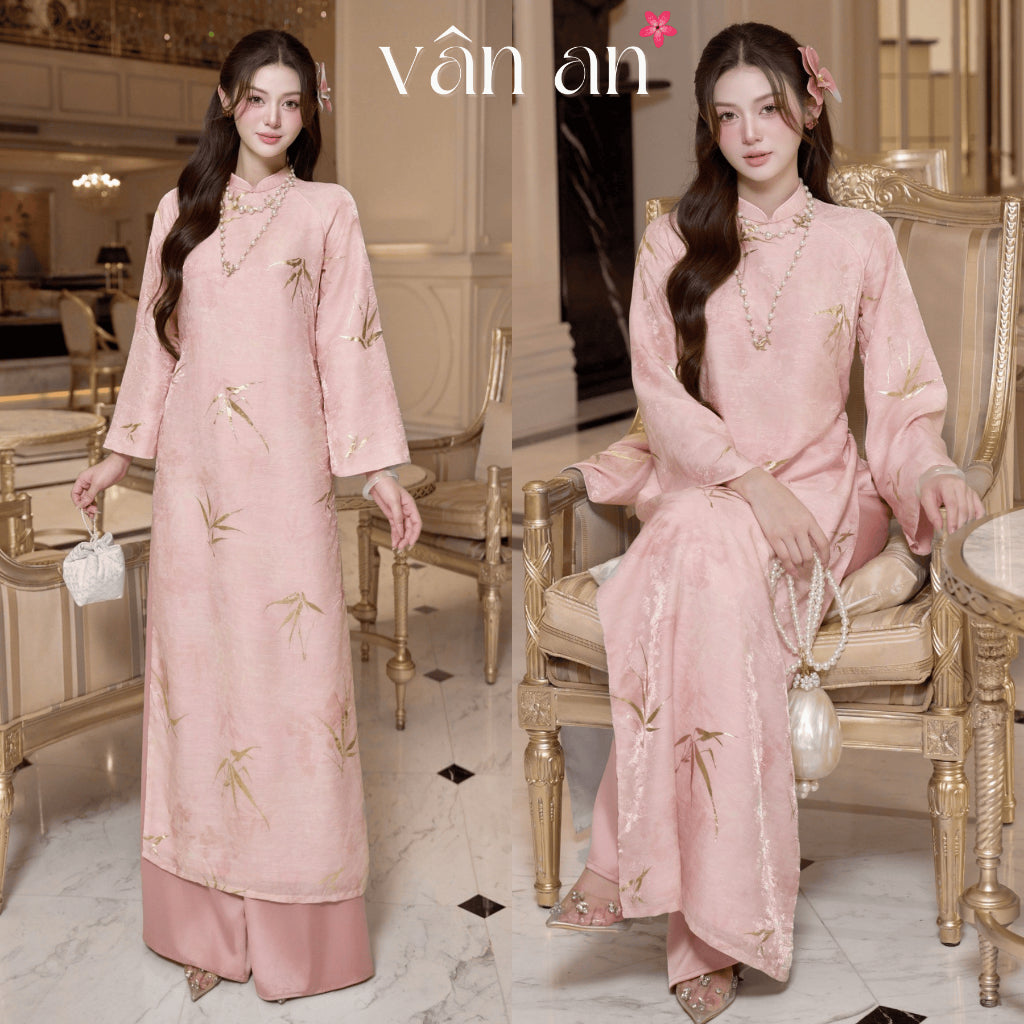 [VAN AN - TET 2026] VY AN Ao Dai - Long Style, Long Sleeves With 4-Panel Design - High Quality Silk Material - (AVAILABLE)