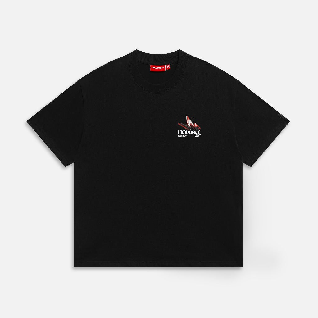 Áo thun NEEDS OF WISDOM Crimson Tee - Black - Local Brand Chính Hãng