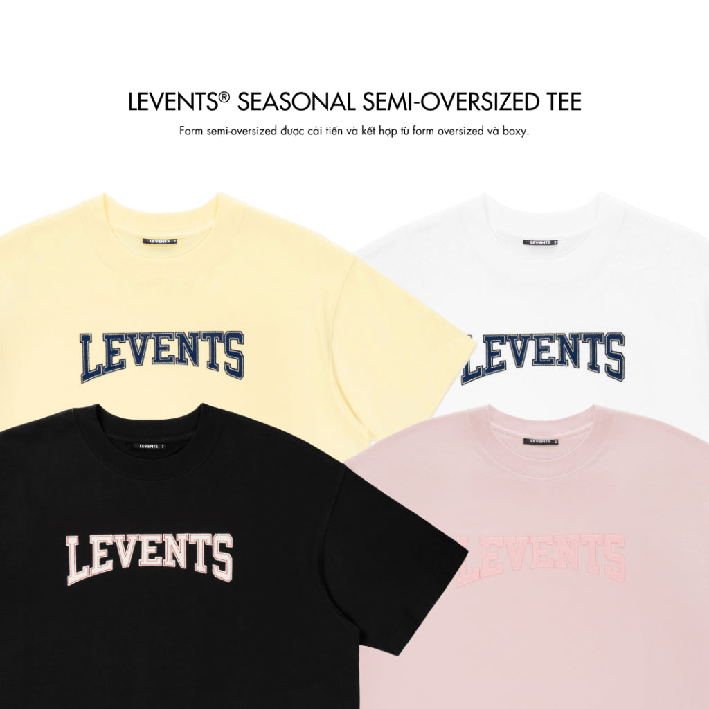 Levents Seasonal Semi-Oversized Tee 100% Cotton Unisex T-shirt