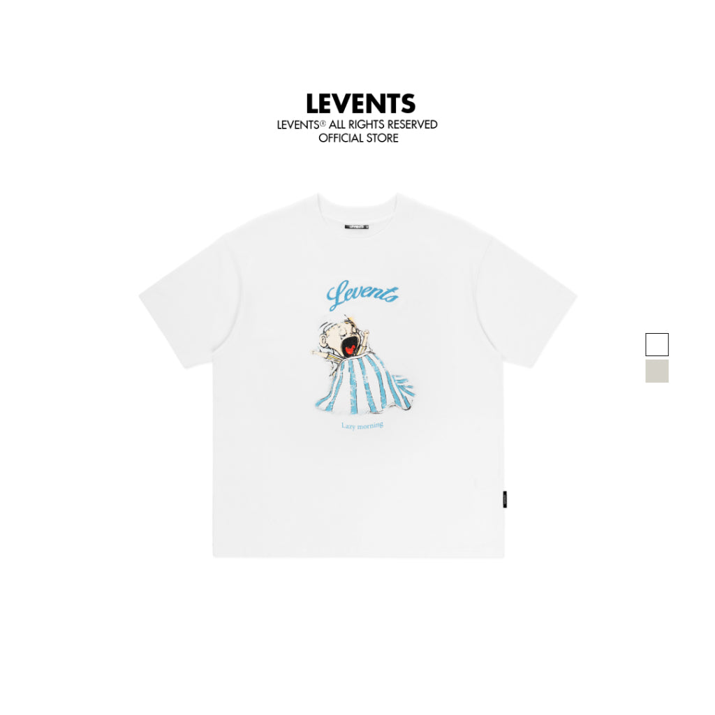 Levents Lazy Morning Oversized Tee 100% Cotton Unisex T-shirt