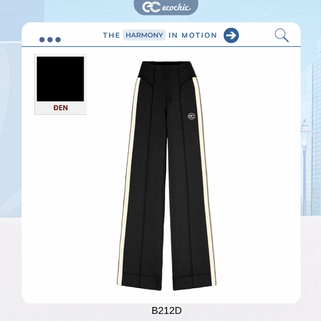 ECOCHIC FASHION Striped Skirt and Pants Set, Dynamic Sportswear, High Quality, Soft Material HNH B210 B211 B212