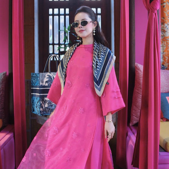 [PRE-ORDER] Hong Dien 4-panel modernized Ao Dai 