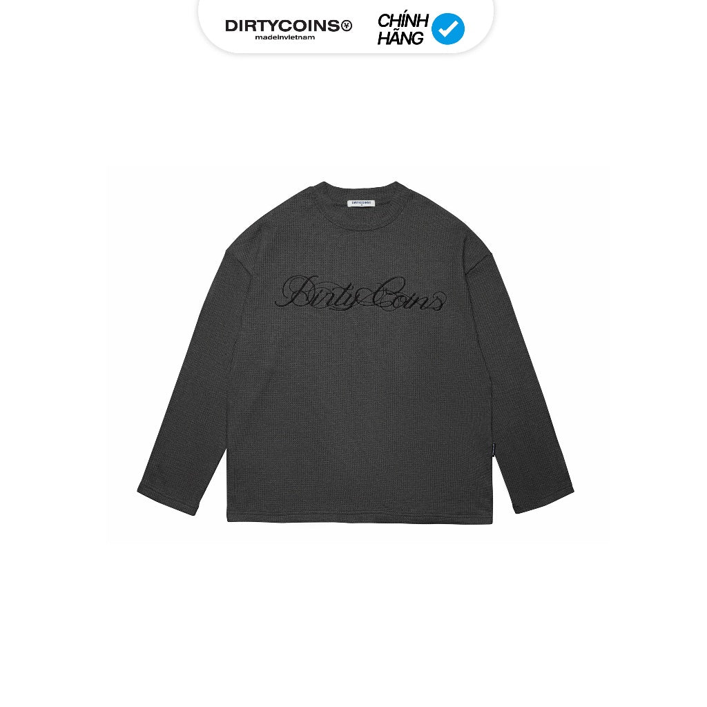 Waffle DirtyCoins Script Long Sleeve T-Shirt