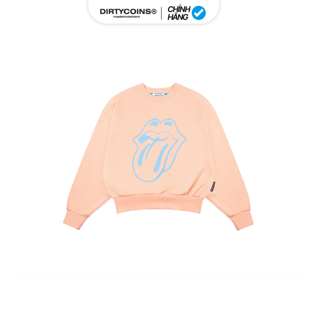 [DCxRS] DirtyCoins Big Logo Printed Orange Sweatshirt