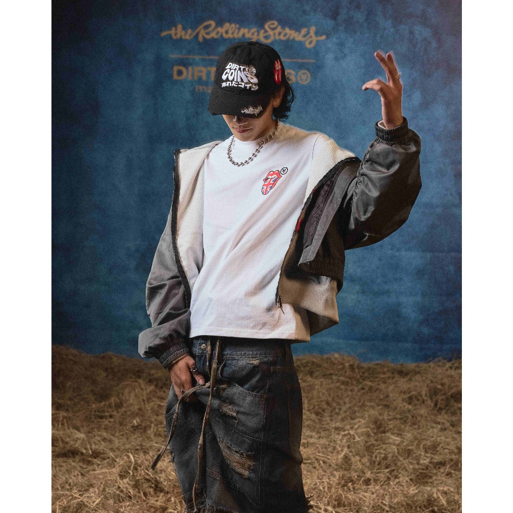 [DCxRS] DirtyCoins Logo Wavy Embroidery Black Hat