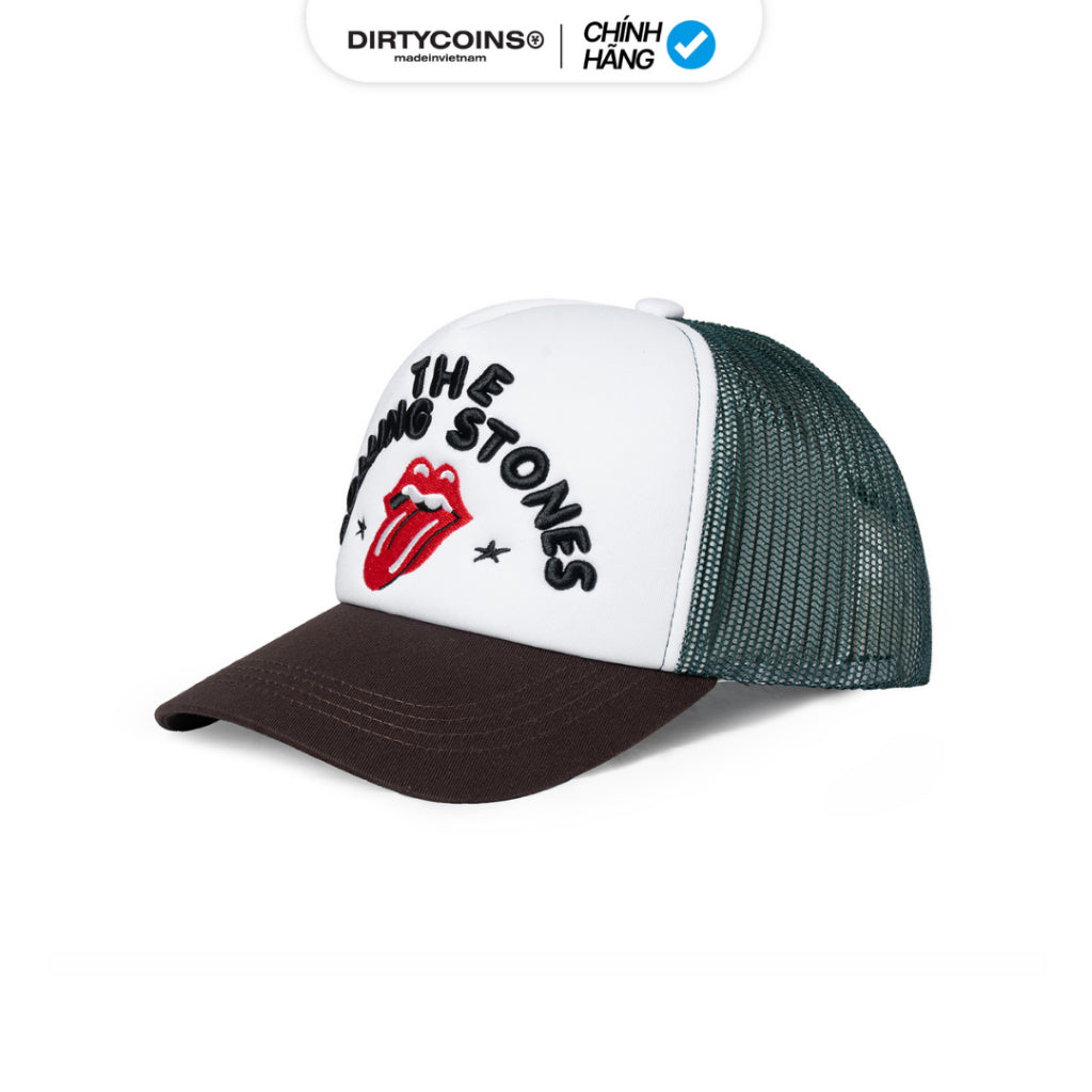 [DCxRS] DirtyCoins Tongue Embroidery Green Mesh Hat