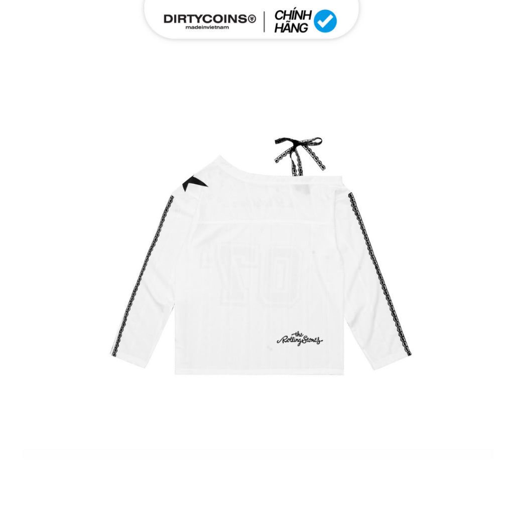[DCxRS] DirtyCoins Jersey LS Star 07 One Shoulder White