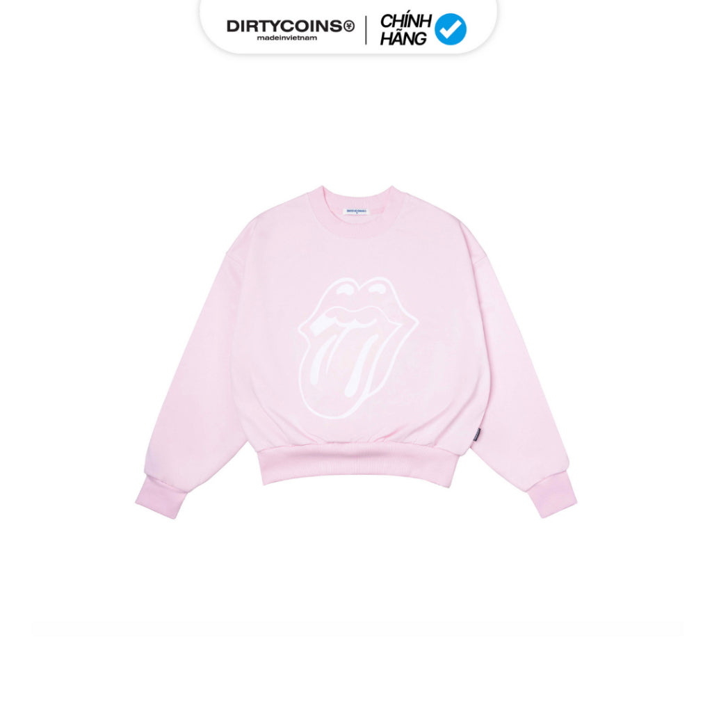 [DCxRS] DirtyCoins Big Logo Printed Pink Sweatshirt