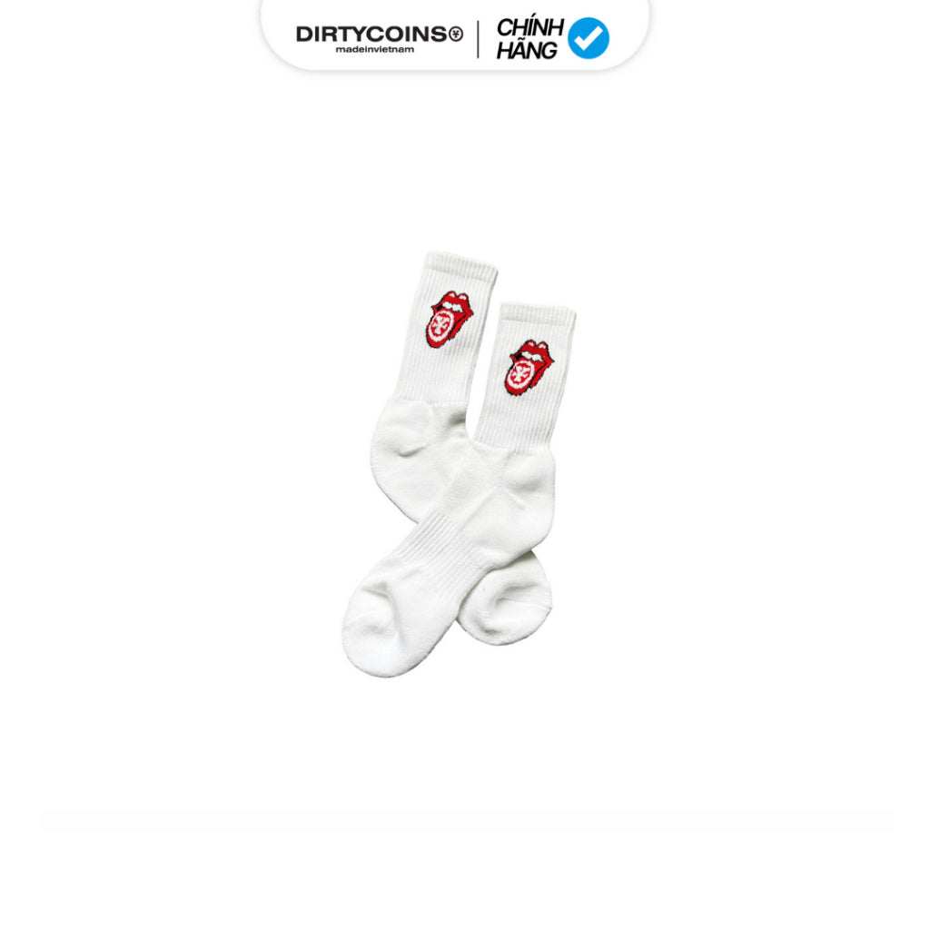 [DCxRS] DirtyCoins Logo White Socks