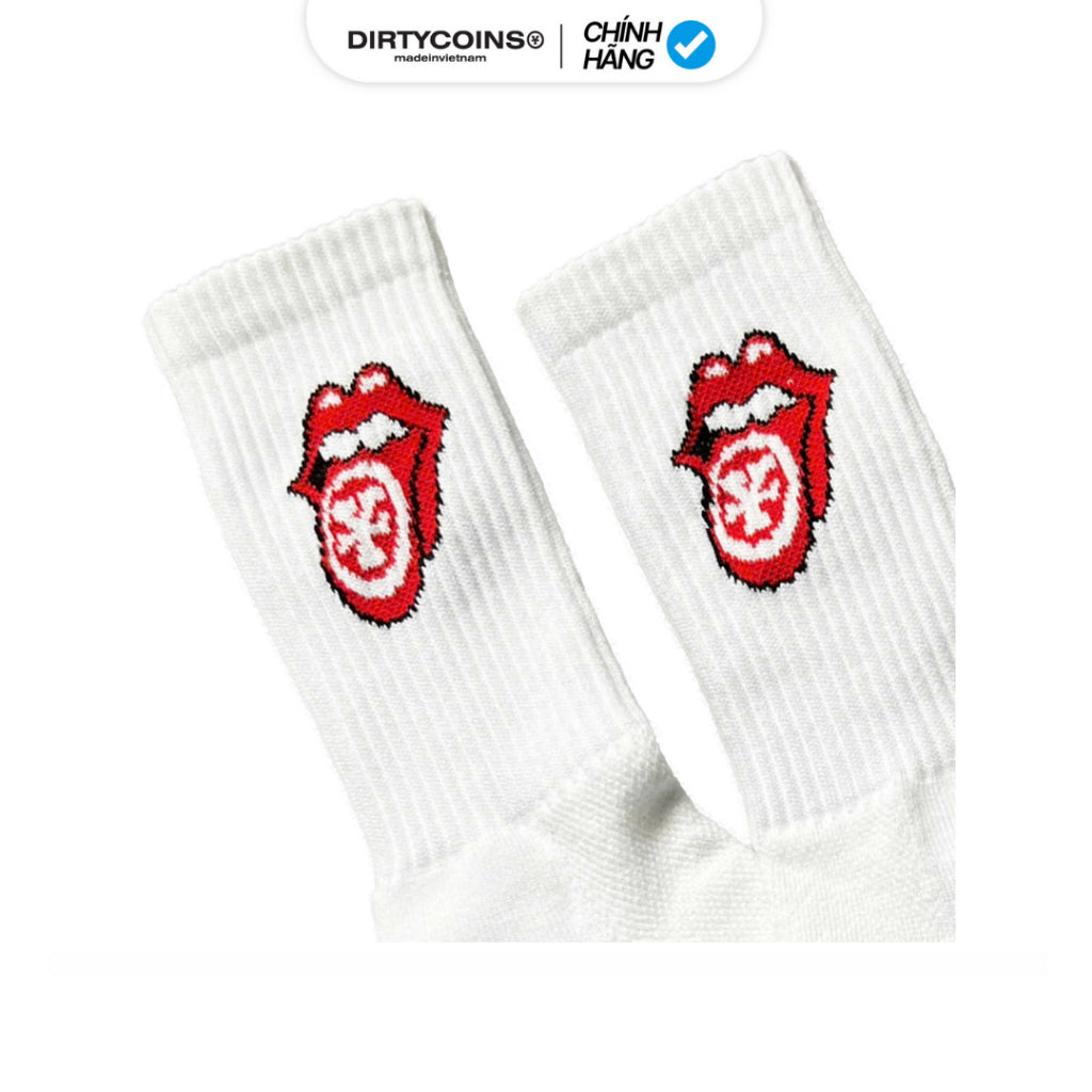 [DCxRS] DirtyCoins Logo White Socks