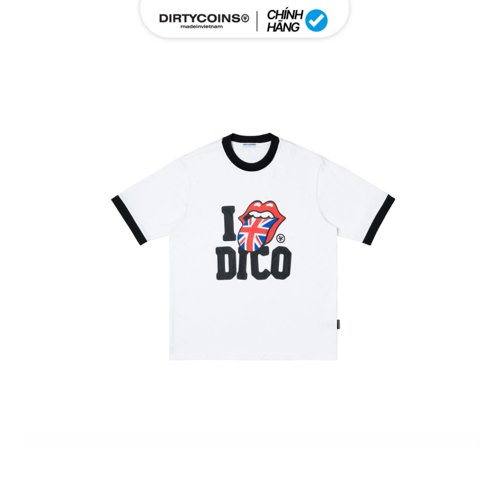 [DCxRS] Áo Thun DirtyCoins UK Tongue Ringer Tee White