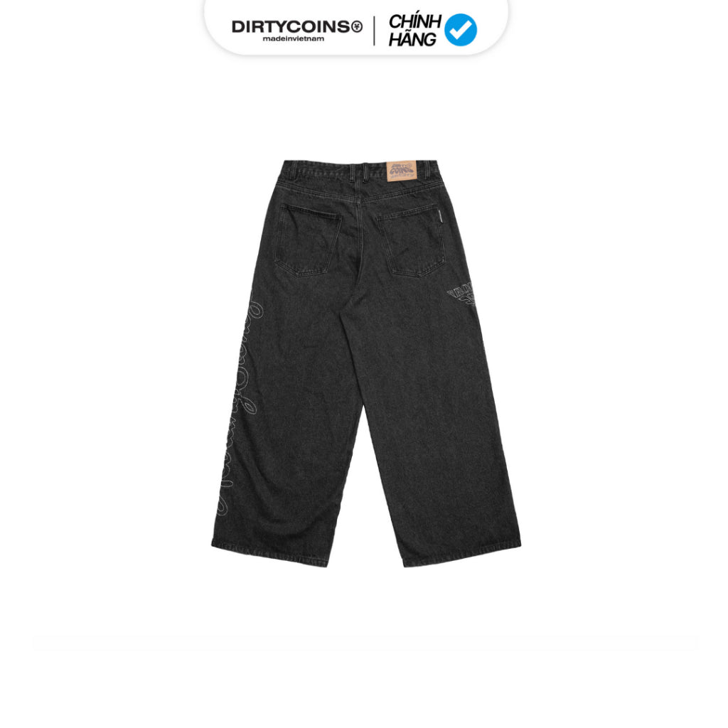 [DCxRS] Quần Dài DirtyCoins Denim Sheriff Embroidery Black