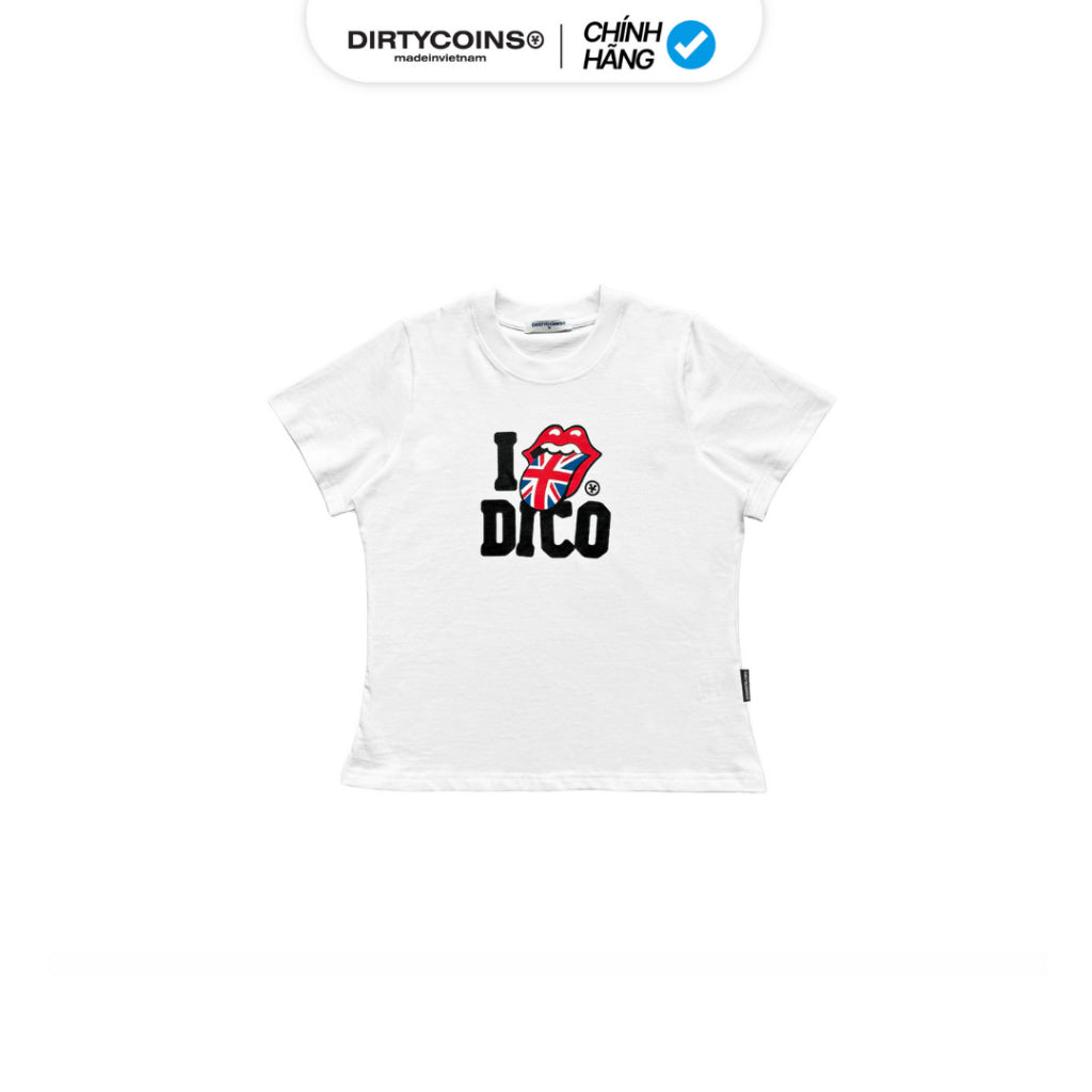 [DCxRS] Áo Thun DirtyCoins Baby Tee Regular UK Tongue White