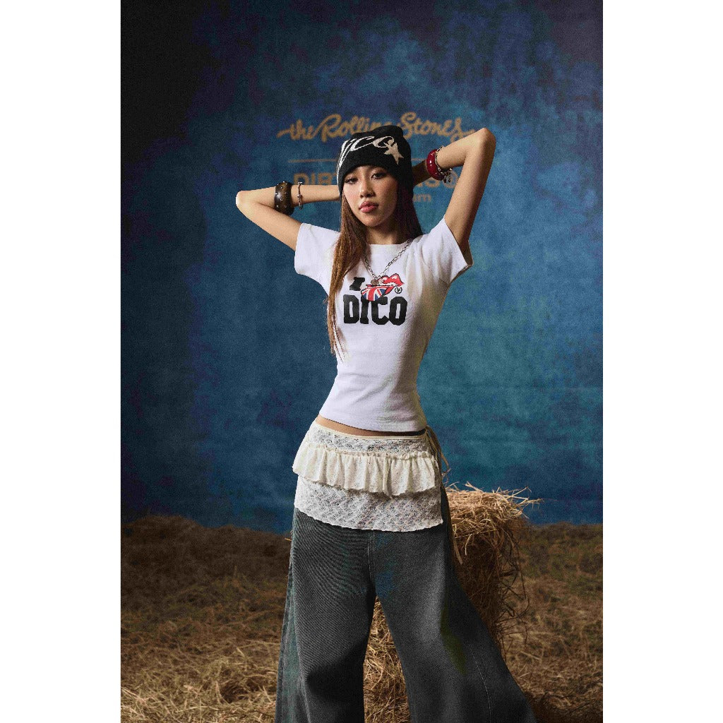 [DCxRS] Áo Thun DirtyCoins Baby Tee Regular UK Tongue White