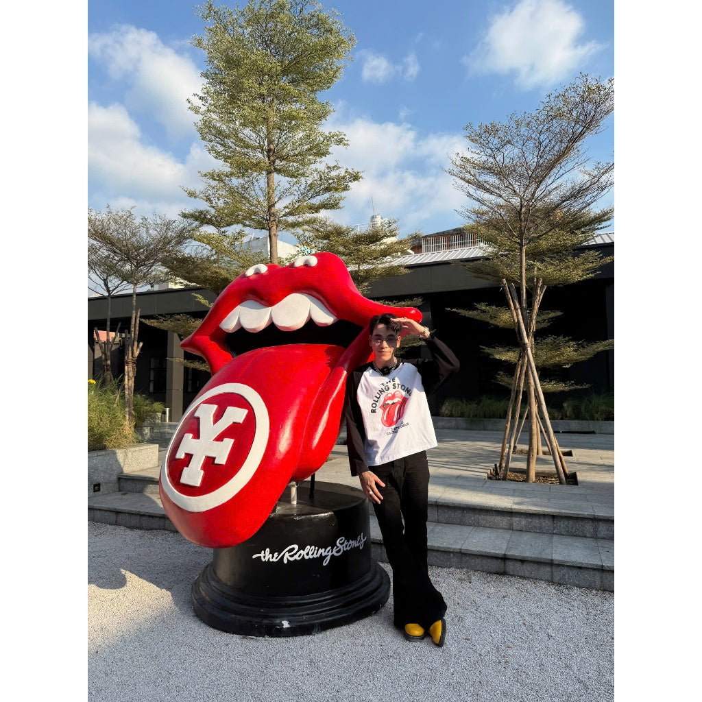 [DCxRS] DirtyCoins Raglan Faded Print Long Sleeve T-Shirt