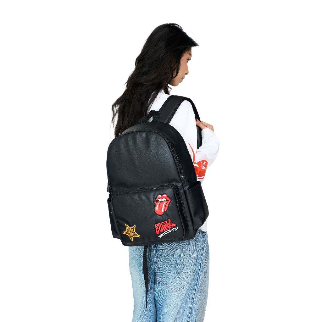 [DCxRS] DirtyCoins Embroidery Logo Black Backpack