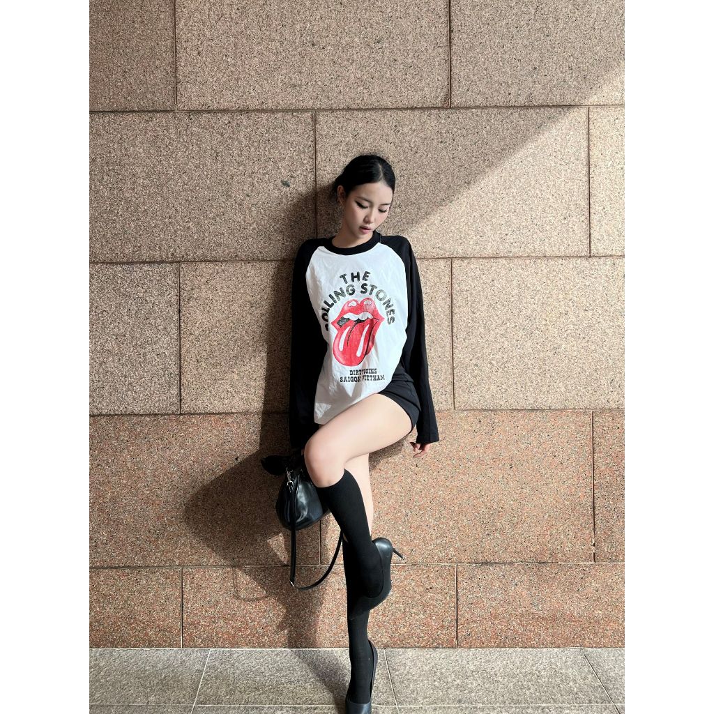 [DCxRS] Áo Thun Tay Dài DirtyCoins Raglan Faded Print