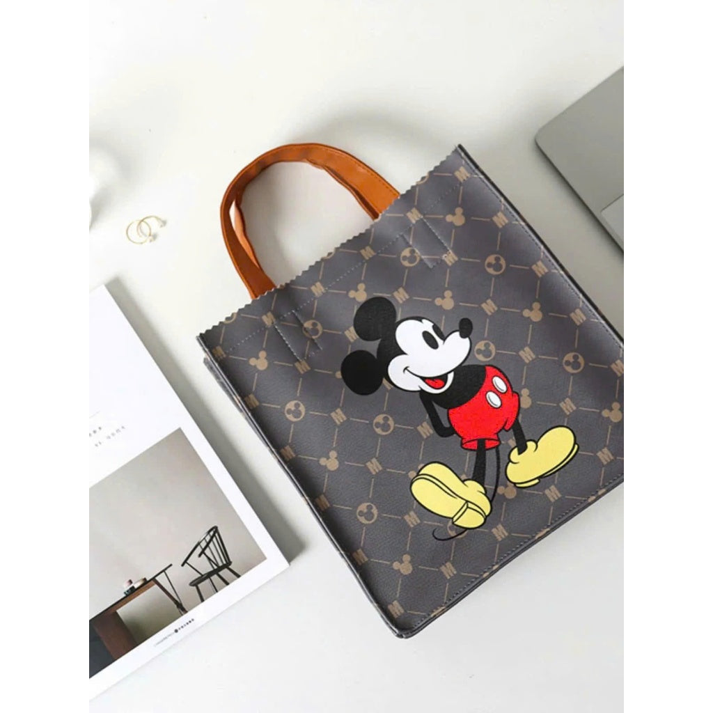 Túi Xách Hoạt Hình Disney Túi Mickey Chất Liệu Da Cao Cấp Chống Thấm Nước Dễ Thương Gói Mua Sắm A978