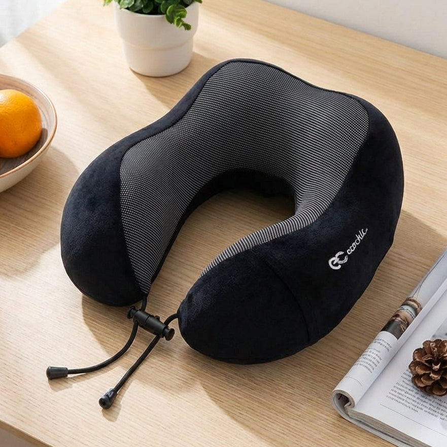 Gối Cổ Chữ U Ecochic Cao Cấp - Gối Kê Cổ Du Lịch Chống Mỏi Cổ Vai Gáy, Cao Su Non Êm Ái Dùng Cho Văn Phòng A980